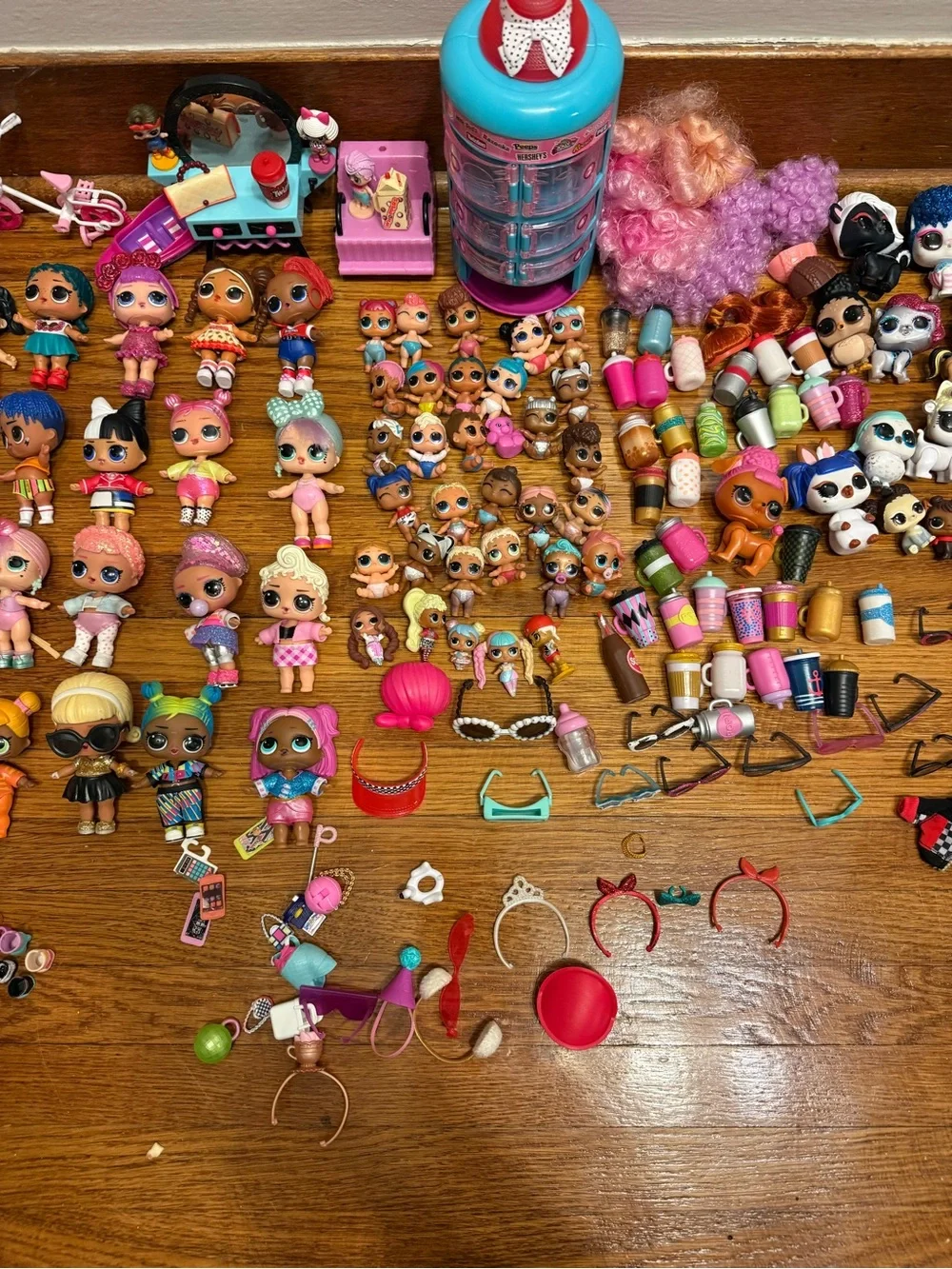 L.O.L. Surprise! Assorted Doll & Accessory Mega Lot - Pink, Blue, Purple